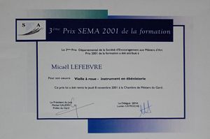 Dipl&ocirc;me du concours SEMA